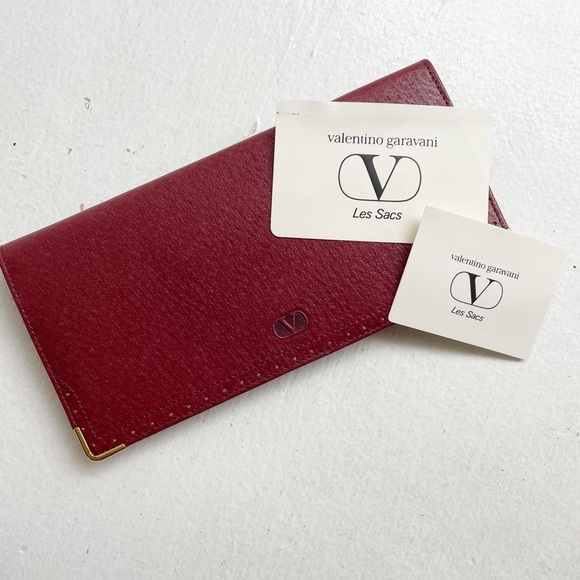 Valentino Handbags - Valentino 1980s Leather Long Wallet
